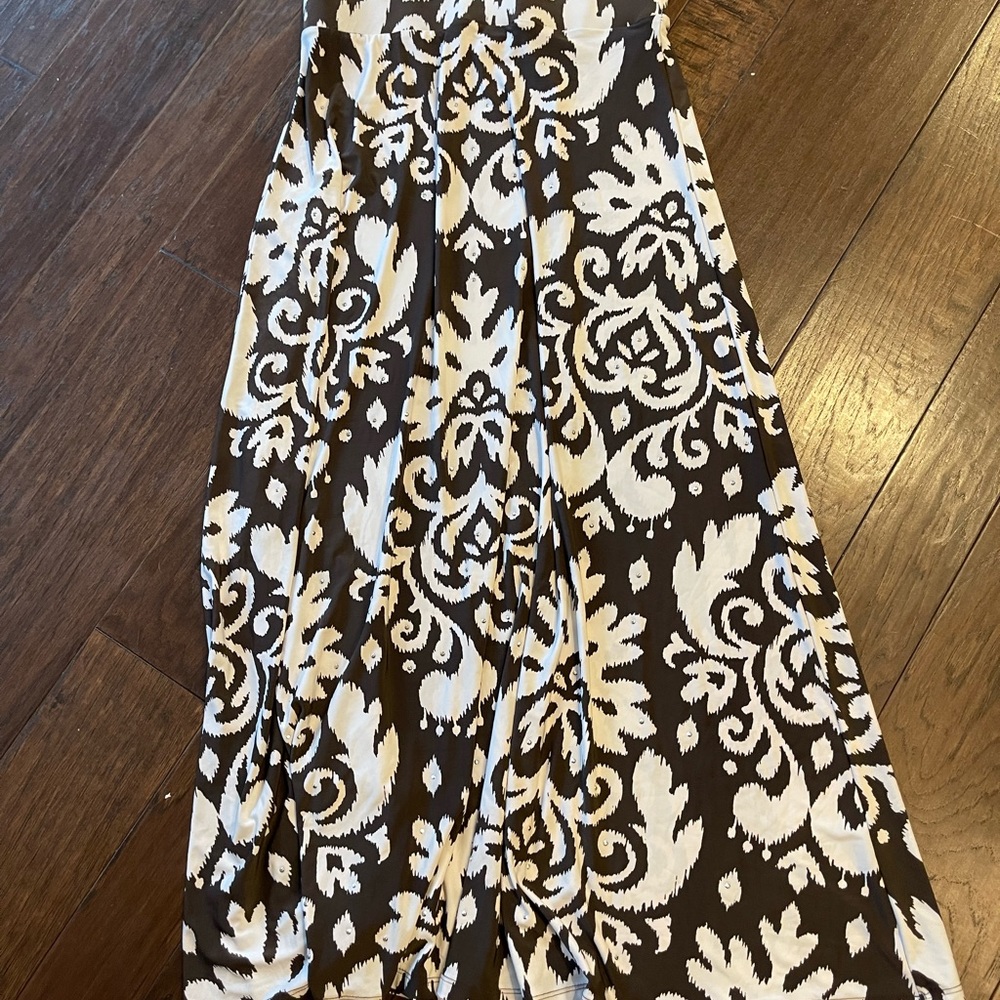 Inc Maxi skirt brown & beige with rhinestone New 95% polyester 5% spandex